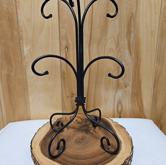 Longaberger Wrought Iron 6 Basket Hook Stand Maple Leaf Fall - Picture 4 of 4